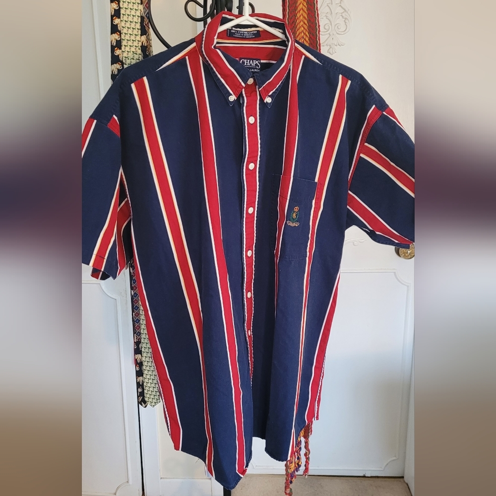 Vintage Chaps by Ralph Lauren Short-Sleeve Button-Up Shirt